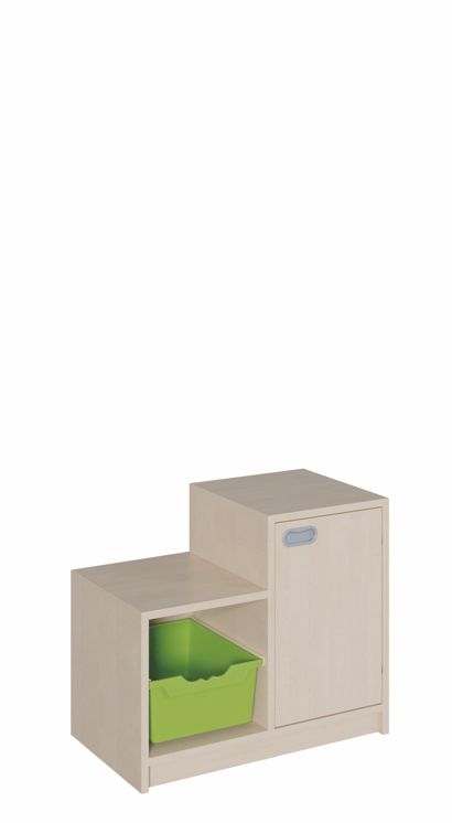 SideStep Schrank 40/60 cm, 1 ErgoTray Box L/1 Tür